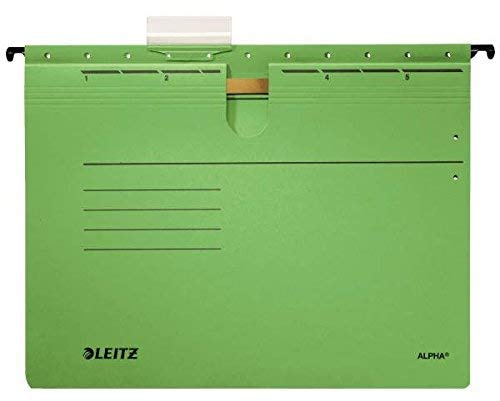 LEITZ Hängehefter Alpha 5ST grün Metall Klassisch Stapler
