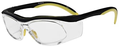 Safety Reading Glasses 206YB with Full Clear Magnifying Lenses, 1.00 to 3.00 Diopter, ANSI Z87 Approved (Black/Yellow, 1.75, x)