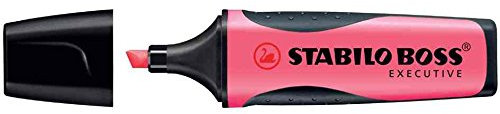 STABILO Set di 3 evidenziatori BOSS EXECUTIVE, rosa