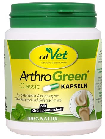 ArthroGreen Classic 100 Kapseln | Natürliche gesunde Gelenke für Hunde & Katzen