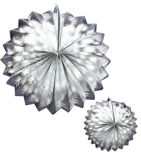 Widmann 6625A - Globus metallic, Lampions, Papierrosetten, Dekoration, Geburtstag, Silvester, Karneval