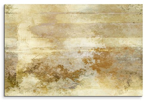 120x80cm Leinwandbild auf Keilrahmen Malerei Acryl Hintergrund abstrakt beige braun Wandbild auf Leinwand als Panorama