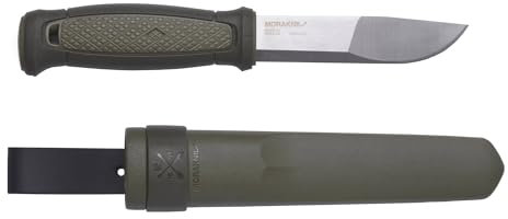Morakniv Kansbol Couteau Fixe Acier inox Mixte, Manche : Vert, Lame : 109mm