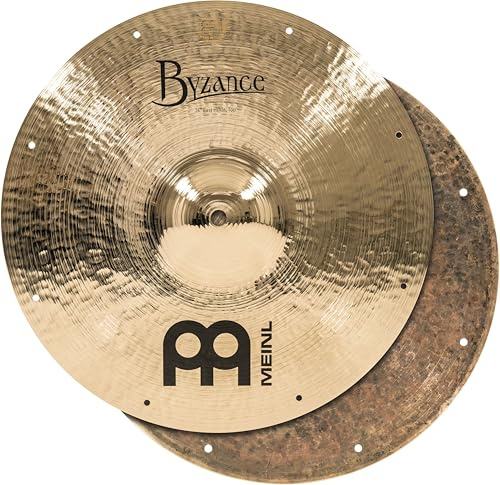 Meinl Cymbals Byzance Brilliant Thomas Lang Piatto Fast Hihat 14 pollici (35,56cm) per Batteria - Coppia - Bronzo B20, Due Finiture (B14FH-B)