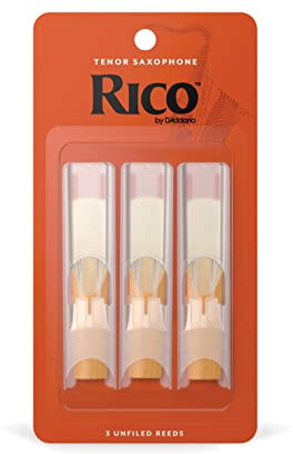 D'Addario Woodwinds - Rico Tenor Sax Reeds - Ance Sassofono Tenore - Ance Sax Tenore - Forza 2.5, 3-Pacchetto