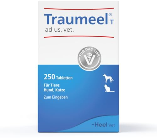 Traumeel T ad us. vet. 250 Tabletten, Natürliches Tierarzneimittel | Für aktive Momente im Alltag, vielseitig einsetzbar, gut verträglich, für Hunde & Katzen, Made in Germany