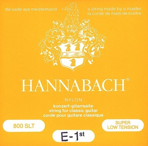 Hannabach Saiten schwarz für Klassik Gitarre Nylon versilbert umsponnen