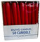Cereria di Giorgio Risthò Candele Coniche per Candeliere, Cera, Bordeaux, 2.2 x 21 cm, 50 unità