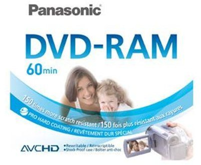 Panasonic DVD-RAM 8cm LM-AF 60E 2,8GB, Senza Cartuccia