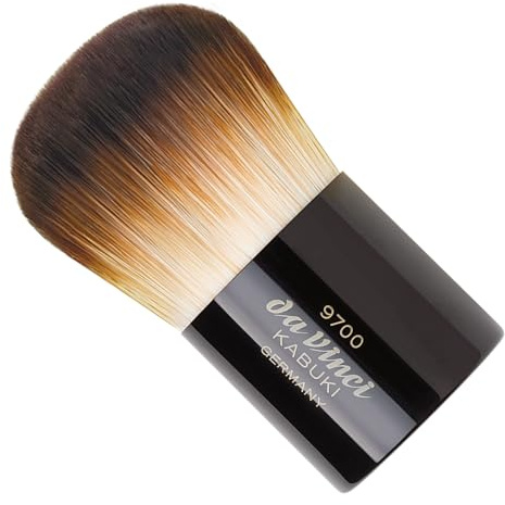 DA VINCI KABUKI PUDERPINSEL mit Reisebox , vegan , Kunstfaser , Handmade in Germany , 1 Stück, 9700