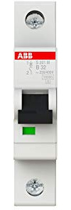 ABB System Pro M Compact Miniaturüberlastschalter Typ B, Pol 1-polig 32A 253V ac, Abschaltvermögen 10 kA System Pro M