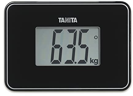 TANITA HD-386 Le plus Petit Pèse-Personne Numérique au Monde Facile à Transporter Noir Nacré