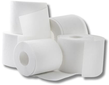 Toilettenpapier 72 Rollen 3 Lagig Zellstoff-Qualität Hochweiss