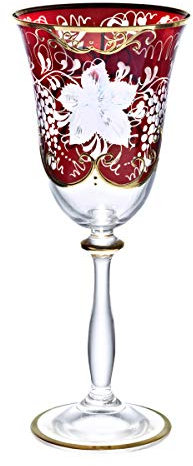 Weinglas Weinkelch Römer Glas Golden Grape 150 ml aufwendig Handbemalt Hochwertiges Glas