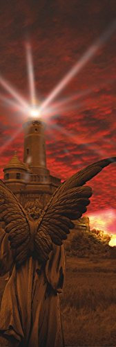 1art1 Gothic Poster Engel Der Apokalypse Bilder Leinwand-Bild Auf Keilrahmen | XXL-Wandbild Poster Kunstdruck Als Leinwandbild 150x50 cm