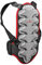 Black Crevice Rückenprotektor für Kinder, Jugendliche und Erwachsene, schwarz-rot-Silber, BCR035572, Gr. L