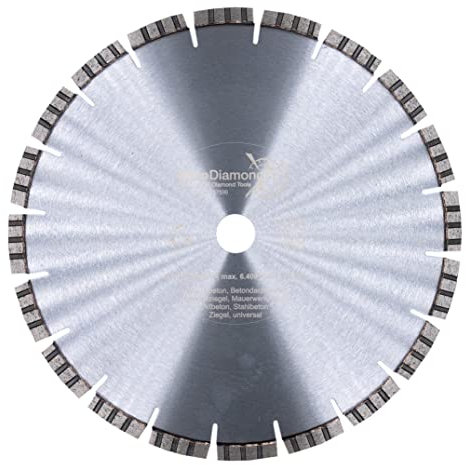 EDW Profi Diamant-Trennscheibe TURBO SUPERCUT, 300mm x 20,0mm, Standard Universal, Stahlbeton, Beton, Granit, Ziegel, Pflastersteine, Mauerwerk, armierte Materialien