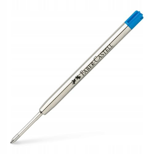FABER-CASTELL - Kugelschreibermine Großraummine B Blau | Dokumentenechte und lichtbeständige Ersatzmine mit Metallspitze für Design Kugelschreiber