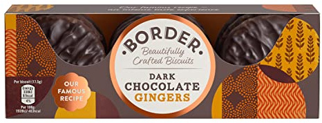 Border Biscuits, Dark Chocolate Gingers, 5.3-Ounce (Pack of 6)