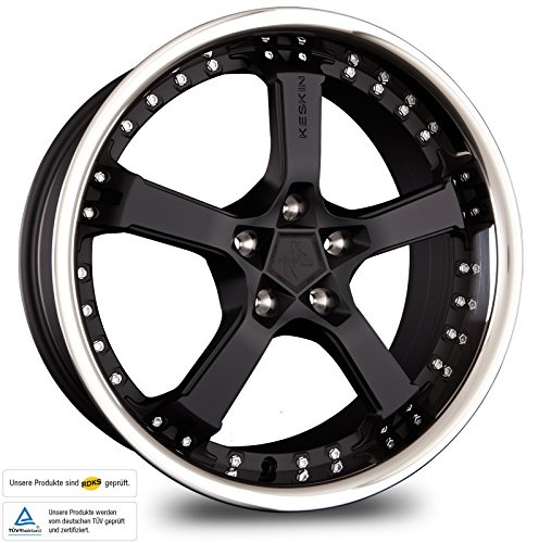 KESKIN KT10 MATT BLACK STEEL LIP 9,5x18 ET35 5.00x120.00 Hub Hole 72.60 mm - Alu felgen