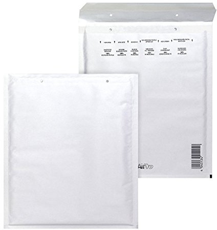 Bong AirPro - Pack de 100 bolsas acolchadas, 180 x 165 mm, color blanco
