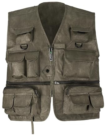 FROGG TOGGS Cascades Classic50, Lightweight and Breathable Fly Fishing Vest, Stone, XX-Large