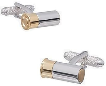 Pair of Silver Shotgun Cartridge Cufflinks by Soprano - supplied in a lovely presentation box(Size: Standard)