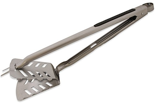 Der Stingray 7 in 1 BBQ Tool - Das beste Grillwender Grillbesteck Grillzange Lang Grillgabel Grillspieß aus Edelstahl