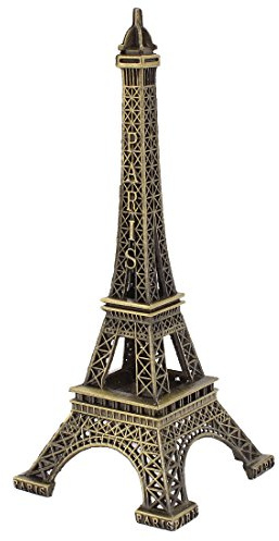 sourcing map Mini Eiffelturm Figur 1 Stück Metall Dekoration Vintage Stil | Höhe 13 Cm (5 Zoll), Vintage Stil, Kunsthandwerk, Sammlerobjekt, Geschenkidee