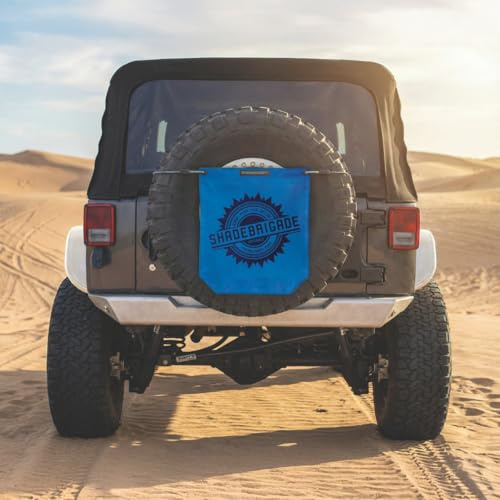 SPIDERWEBSHADE Mesh TrailSac Buggy Bag - Exterior Storage Bag Accessory for Gear - Jeep Wrangler Bronco UTV ATV Heavy Duty Dry-Wet Trash Sack for Camping, Beach, Outdoor - Made in America - (Blue)