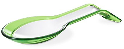 OMADA Poggiamestolo Scomponibile in 2 parti, in Plastica Resistente | Dimensioni 10,5x 26x H 4 cm, Ideale per Piano Lavoro Cucina, si Divide in 2 Poggiamestoli, Lavabile in Lavastoviglie