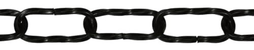 Corderie Italiane 006007258 cadena Genovese, Hilo Cuadro retorcidos, negra, 3.5 x 38 x 12 mm, 1.5 m
