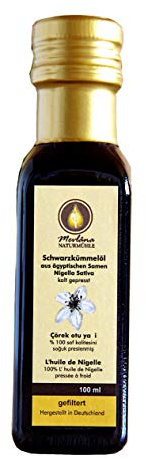 Aceite de comino negro egipcio 100 % puro, 100 ml, filtrado