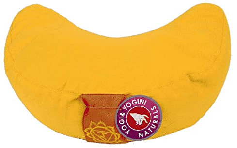 Cuscino a mezzaluna da meditazione, Gelb