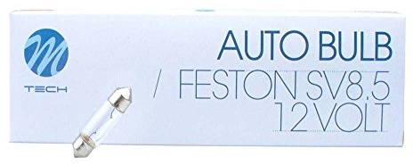 M-Tech Z33 Lampe SV8.5 – 8 12 V/5 W T 11 x 36 C5 W, Set von 10