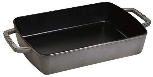 STAUB Cast Iron Roasting Pan 30 x 20 cm Graphite Grey
