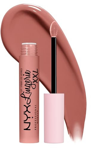NYX Professional Makeup Lip Lingerie XXL, Flüssiger Lippenstift für langen Halt, Vegane Formel, 01 Undress'd