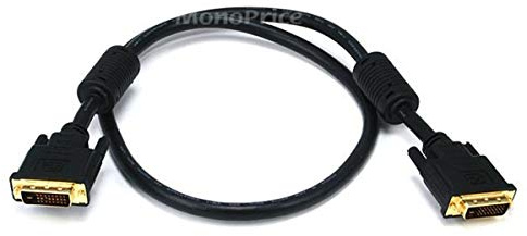Monoprice 3ft 28AWG CL2 Dual Link DVI-D Cable - Black