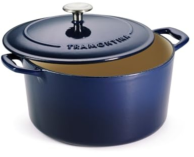 Tramontina Bestow Enameled Cast Iron 6.5-Qt Round Dutch Oven Pot with Lid
