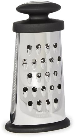 Berghoff 1100194 Rallador ovalado 15.50 cm, color negro y acero inox