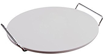 Culinario Pizza accessori per la tua casa, pala per pizza e set pizza, pala per pizza, pietra per pizza e coltello per pizza, diverse possibilità di scelta, Ceramica, Beige, Pizzastein Ø33 cm