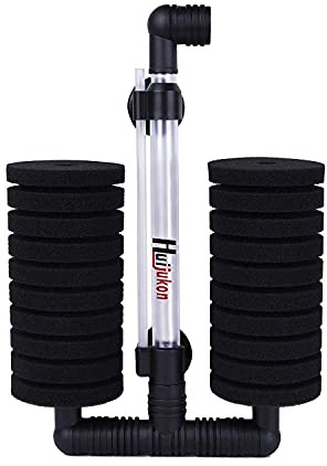 Huijukon Luftheber Filter Aquarium Schwammfilter Garnelen Aquarium Filter Innenfilter für Aquarien von 15 bis 150 Liter