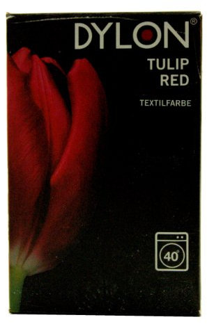 Dylon - Tintura Tessuti per Lavatrice da 200 g, Colore: Rosso Tulipano