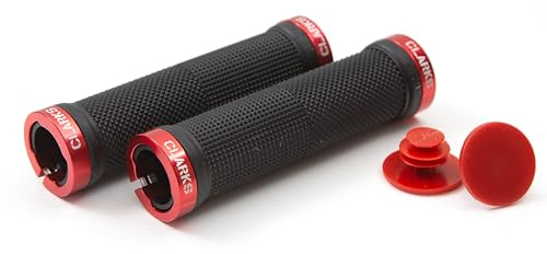 Griff MTB Clarks mit 2-Fach Lockring - schwarz-Rot