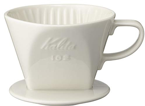 Kalita - 2001 Kalita 102 Ceramic Dripper Coffee Dipper, white