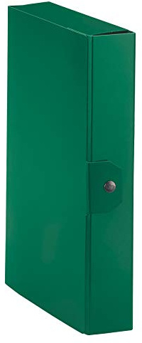 Esselte C26 EUROBOX - Carpeta para proyectos, 25 x 35 cm, lomo 6 cm, verde, paquete de 1, 390326180