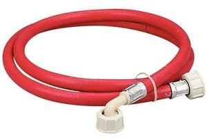 2.5 m Rouge machine à laver lave-vaisselle Tuyau d'arrivée d'eau Tuyau d'eau chaude de l'insertion du filetage 3/10,2 cm