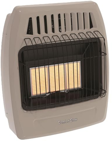 Comfort Glow KWP392 Propane Infrared Vent Free Wall Heater 3 Plaque 18000 Btu, Gray, 24X20.9X10.5