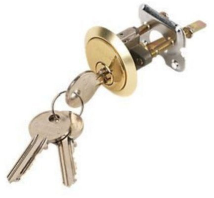 HEAVY DUTY Replacement Yale Type Rim Cylinder Door Lock Nightlatch Brass with 3 Keys