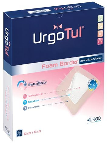 UrgoTül Foam Border Schaumstoffkompresse 8 x 8 cm 10 Stück